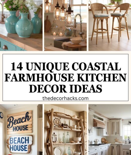 Unique Coastal Farmhouse Kitchen Decor Ideas