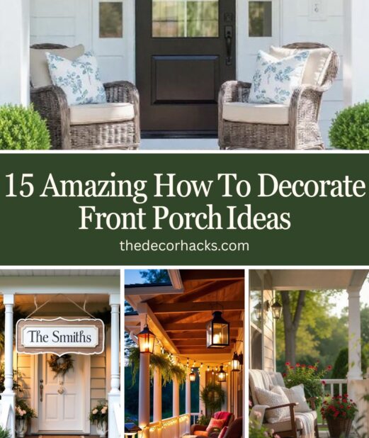 Amazing How To Decorate Front Porch​​ Ideas