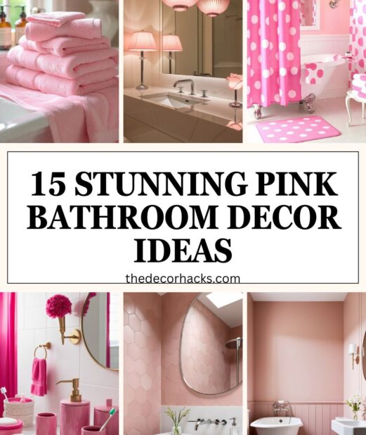 Stunning Pink Bathroom Decor​ Ideas