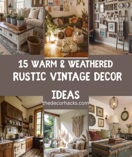 Warm & Weathered Rustic Vintage Decor Ideas