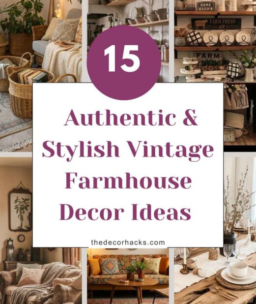 Authentic & Stylish Vintage Farmhouse Decor Ideas