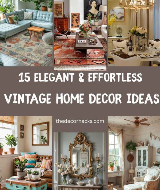 Elegant & Effortless Vintage Home Decor Ideas